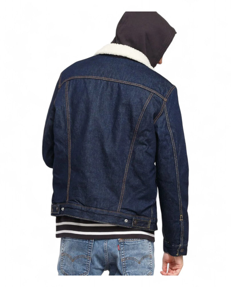 Levi's® Chaqueta Sherpa Trucker - Azul Marino