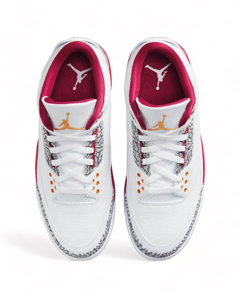 Air Jordan 3 Retro - White Cardinal Red