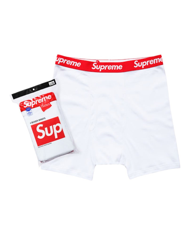 Bóxers Supreme Hanes -  blanco (pack de 4)