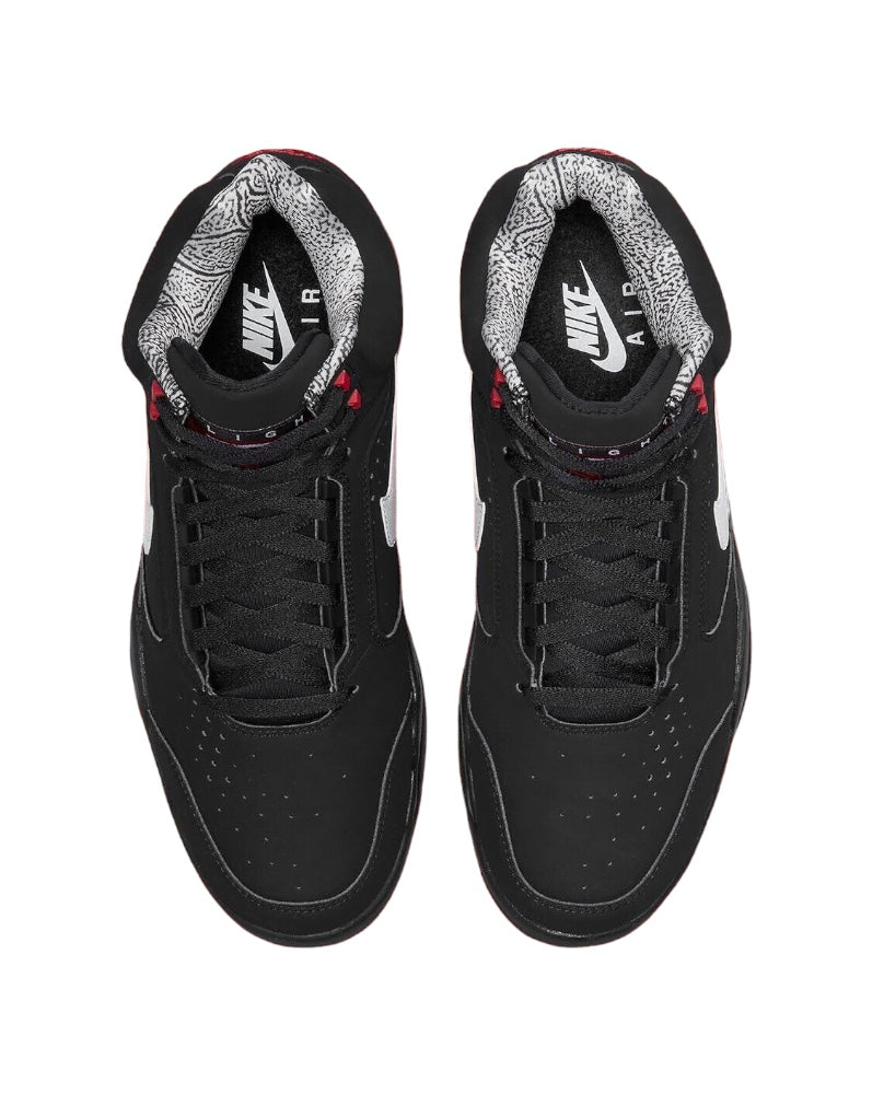 Nike Air flight Lite Mid - Black White Varsity Red